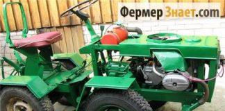 Самодельный трактор с переломной рамой